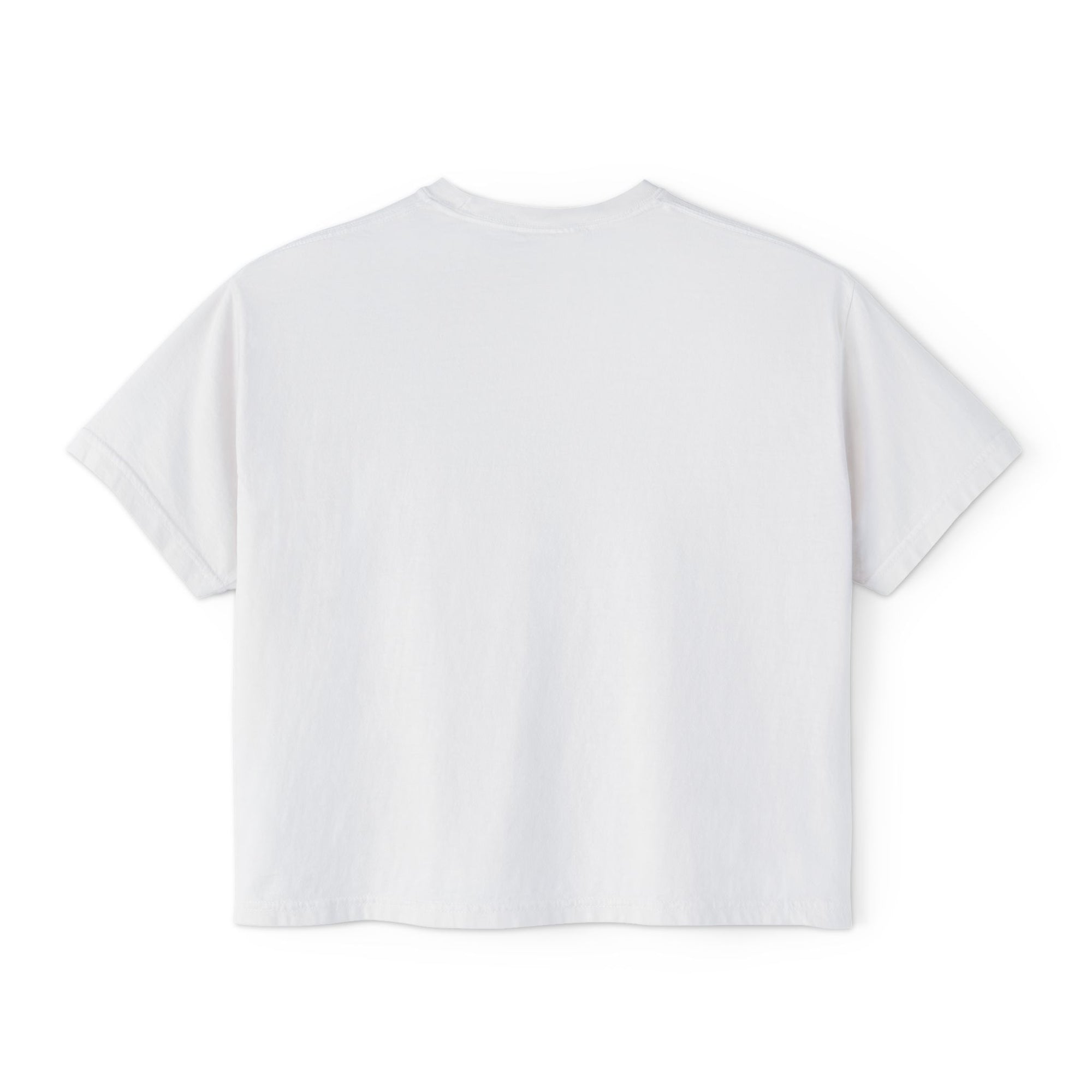 Women's Boxy Tee — Watermelon Slice Graphic Tee, Summer Striped Fruit Top