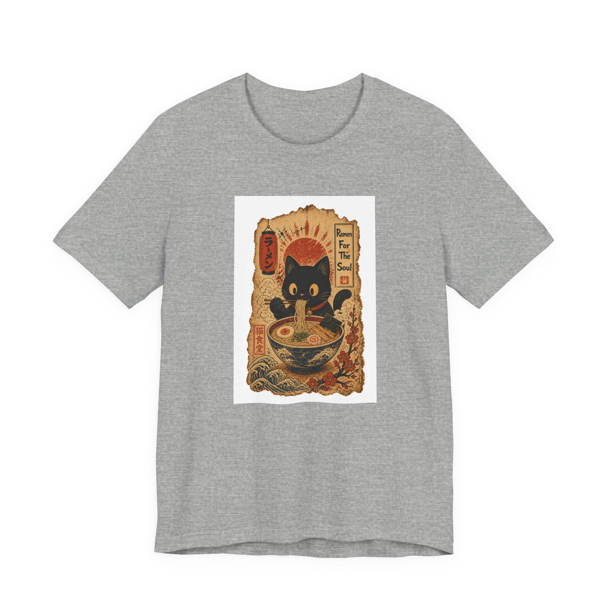 Ramen Cat - Streetwear T-Shirt