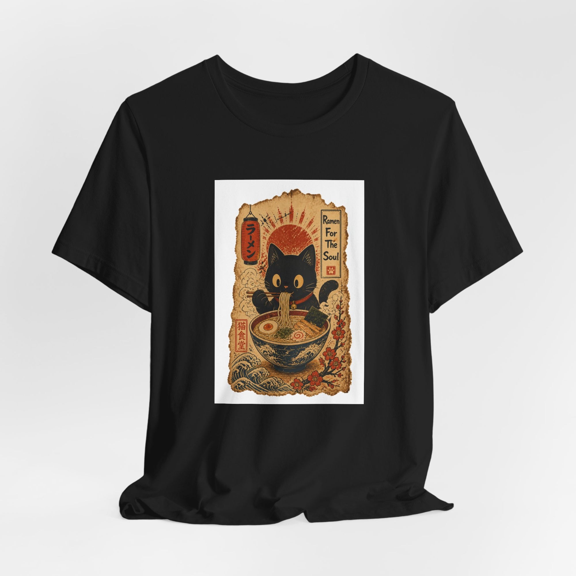 Ramen Cat - Streetwear T-Shirt
