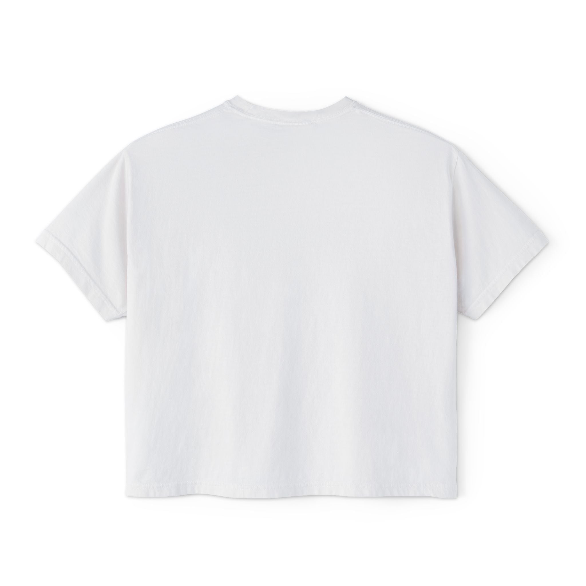 Women's Boxy Tee — Watermelon Slice Graphic Tee, Summer Striped Fruit Top